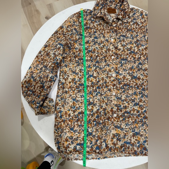 The Nu Vintage button down shirt Blouse Retro Floral top long sleeve embroidered - Picture 6 of 7